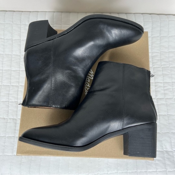 Madewell The Pauline Boot in Leather in True Black Size 9.5 NIB - Picture 8 of 11